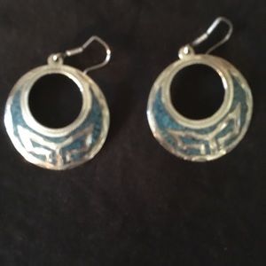 Vintage silver and turquoise earrings
